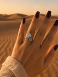 Bague “MAÏSSA Argentée” | Bague chaîne en acier inoxydable argenté