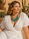Collier turquoise “Mérina” | Collier bohème chic waterproof