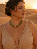 Collier ZOREA | Collier bohème chic en pierres naturelles et acier inoxydable