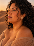 Boucles d'oreilles KENZA Dorées | boucles d'oreilles pavées de zirconiums en acier inoxydable