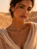 Collier SINA | Collier breloques marines en acier inoxydable doré
