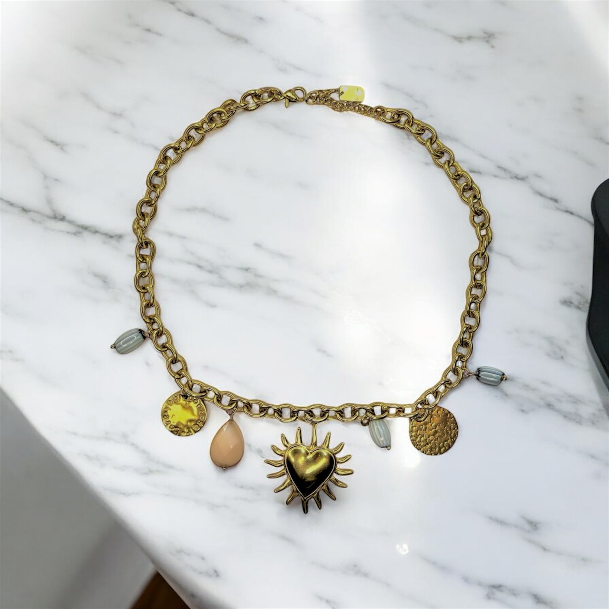 Collier doré “Soleil d’Amour” | Bijou femme en acier inoxydable